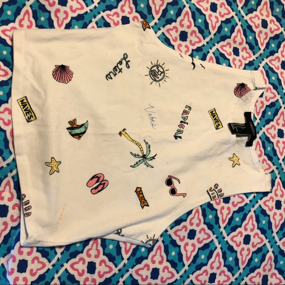 Crop top beach design